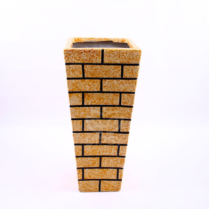 Brick Tapered Square Fiberglass Planter
