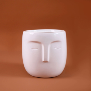Bhudda Face Fiberglass Pot