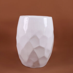 Small Facet fiberglass Planter